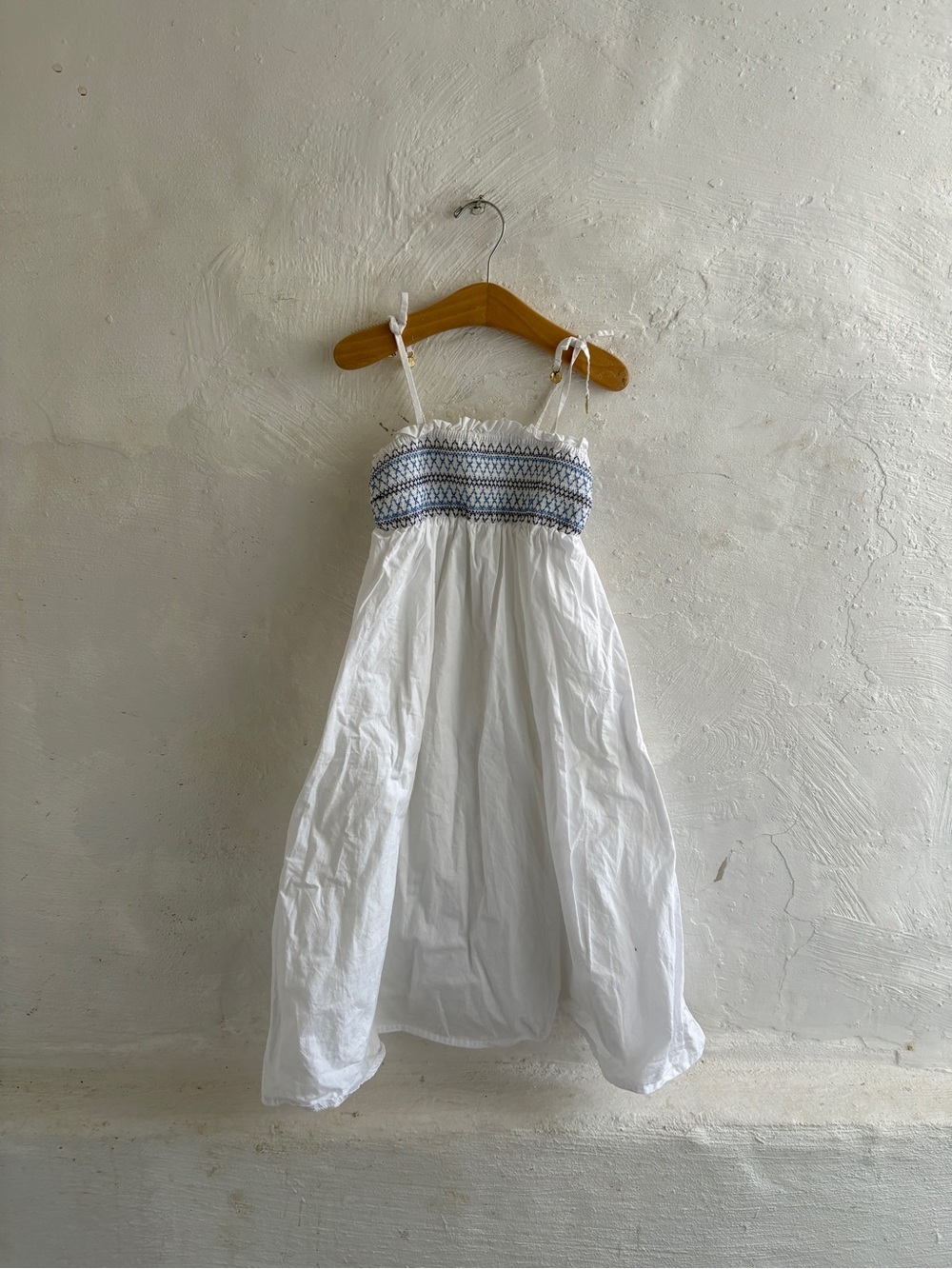 Jcrew crew cuts Girls' Paloma smocked maxi dress in cotton poplin